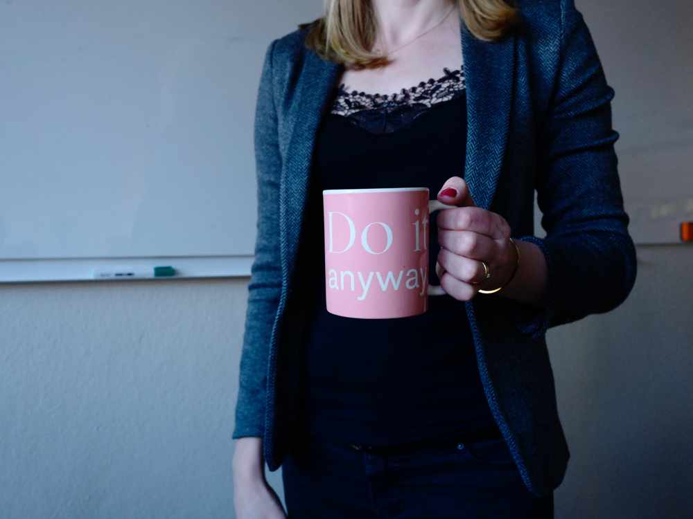 Women's Health Care Woman with tea mug - Do it anyway