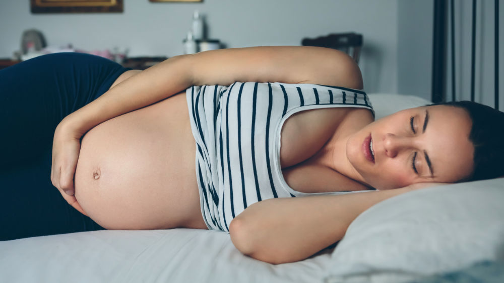 Pregnant Woman Sleeping
